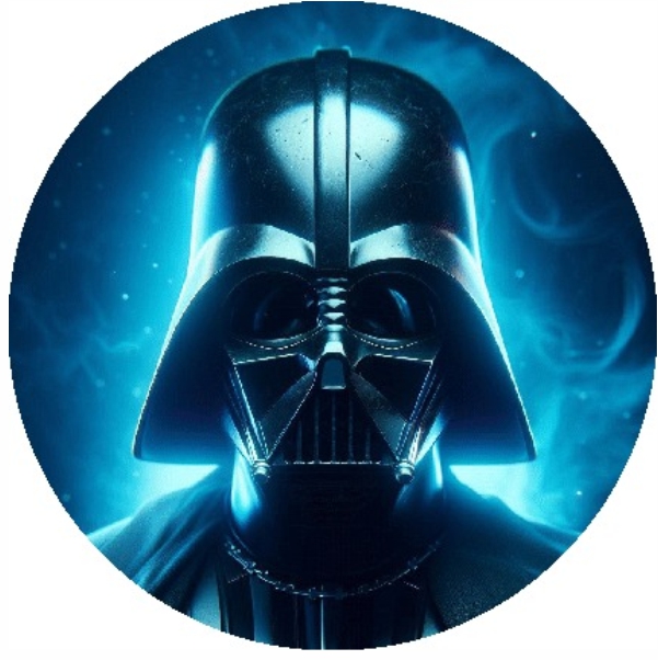 Painel Tecido Redondo Star Wars Darth 